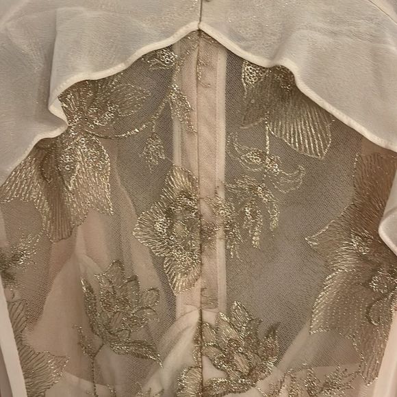 BCBGMaxAzria Cream and Tan Dress - Picture 8 of 10